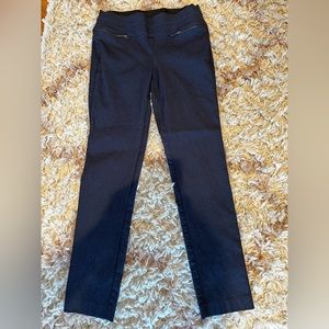 Candies Stretch pull on dress pants with zipper detail